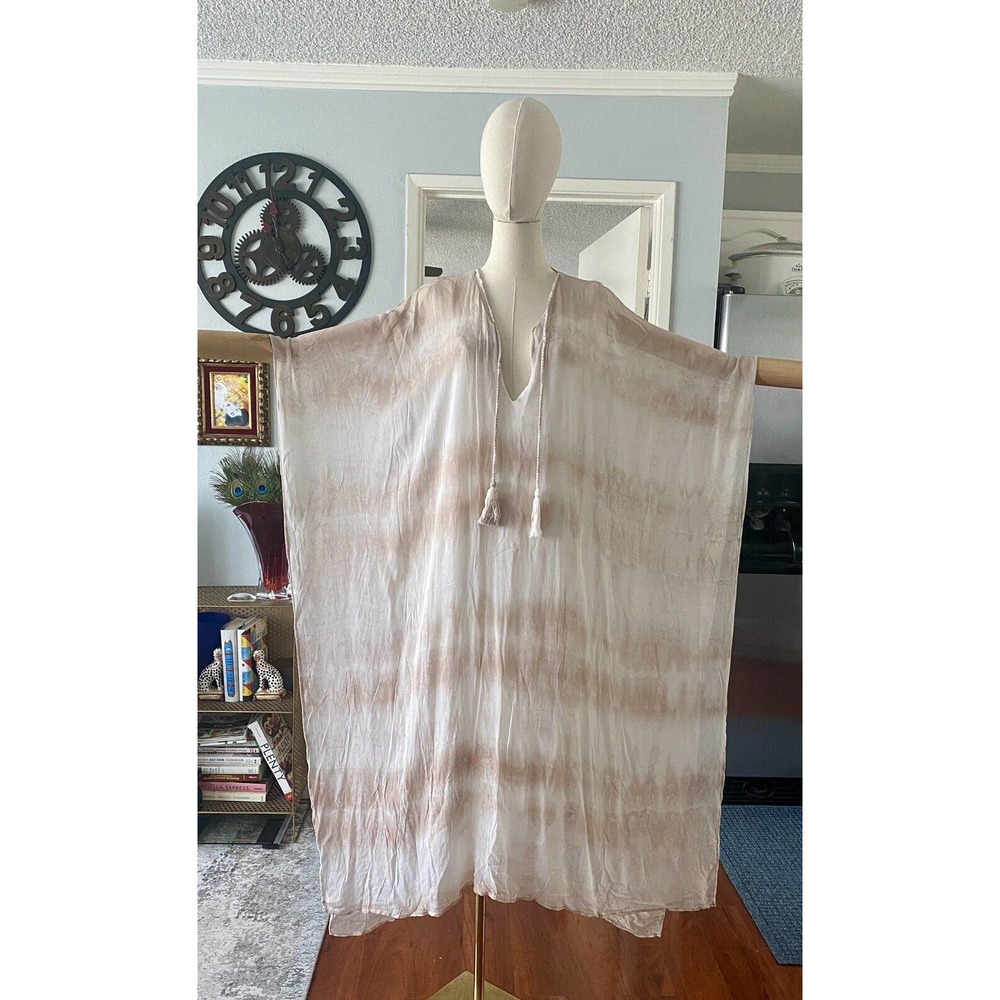 Young Fabulous&Broke Flowy Beach Lounge Resort Pool Party Maxi Cover Dress Sz S